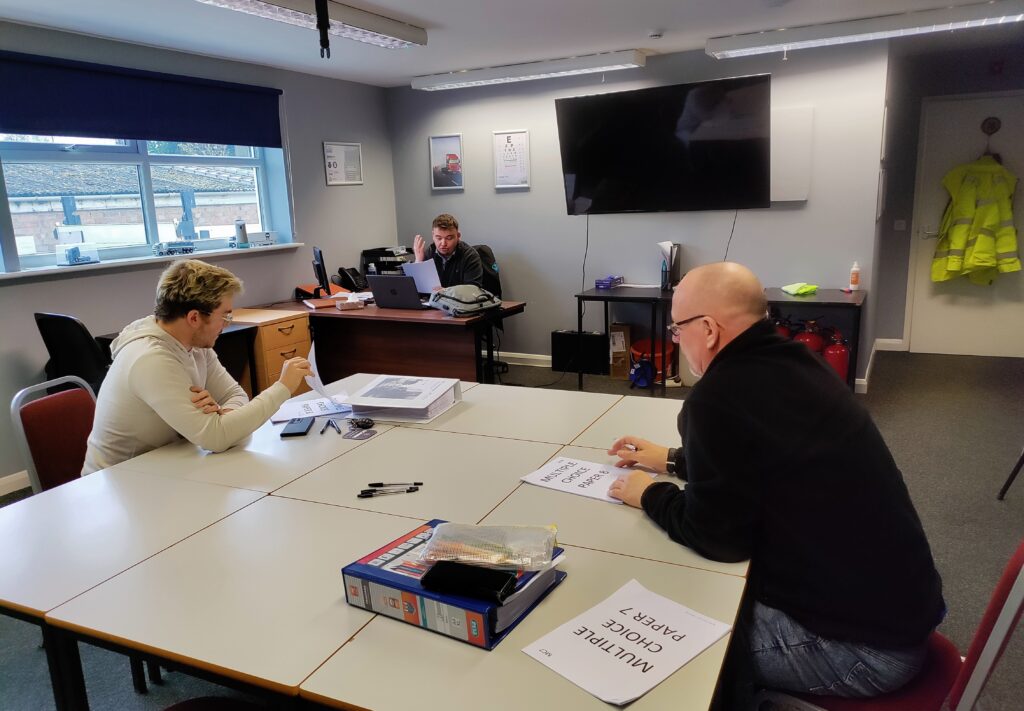 Tom delivers training to CPC candidates at CTS training centre in Wisbech.