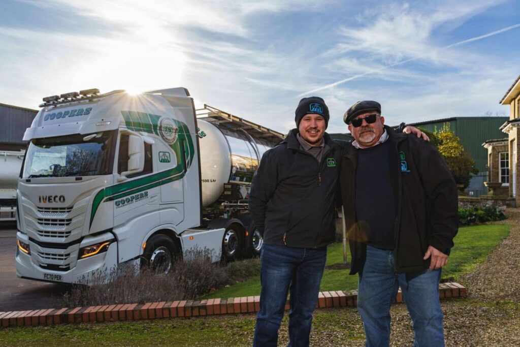 Craig and Tony with the newest Coopers Transport vehicle