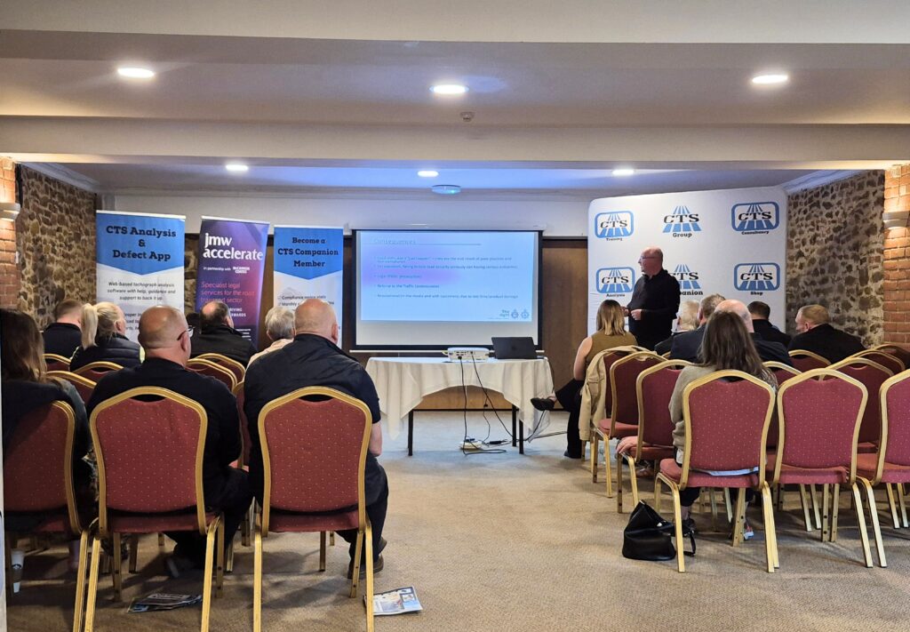 Bob from the Commercial Vehicle Unit delivering his presentation.