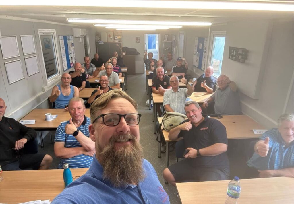 A class of drivers during a driver cpc course.